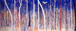ARTHUR BOYD, Shoalhaven Trees, 1995, Oil on canvas, 180x424cm.